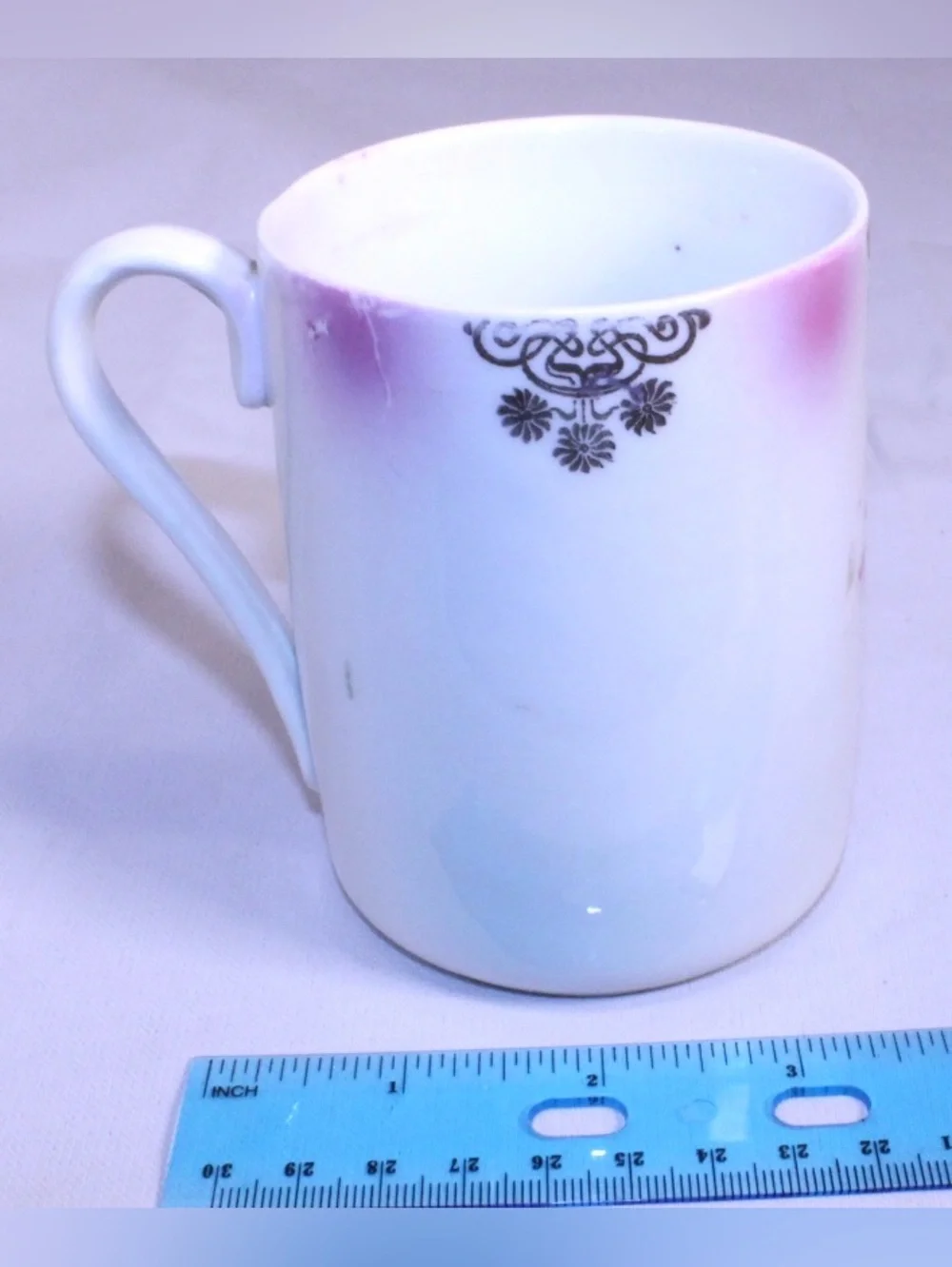 Antique German porcelain mug *Aged*